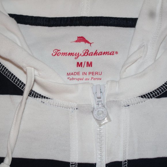 Tommy Bahama blue/white nautical striped sweater! - Picture 3 of 5